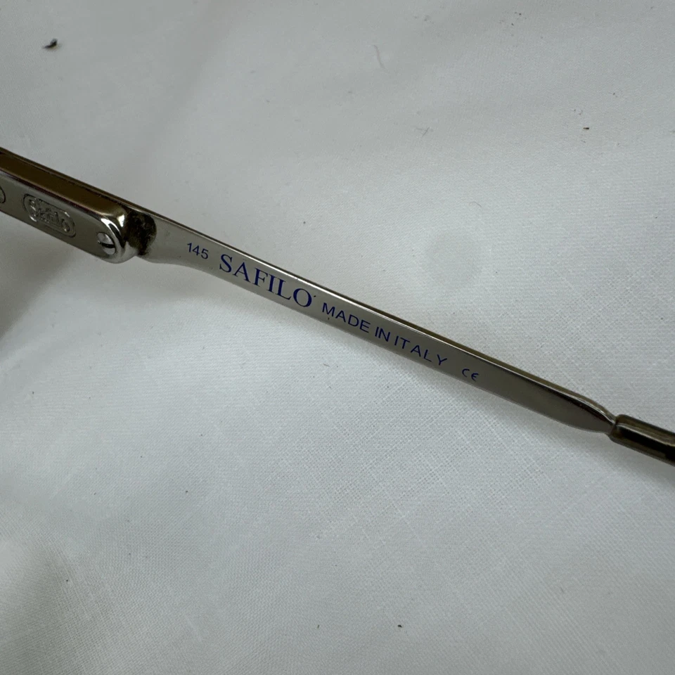 Safilo Elasta Eyeglasses Frame 3022/P 292 Men's Gray Metal Aviator 58-16-145 - Image 3 of 4