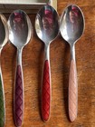 RARE Ambassador Silver Plated & Enameled Demi Spoons In Case — photo 6
