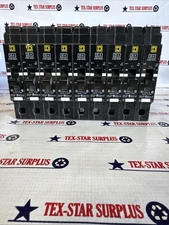 LOT OF 9 Square D EDB14020 1 Pole 20 Amp Type EDB Bolt On Circuit Breakers.