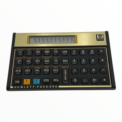 Vintage HP 12C Financial Calculator Made in USA Tested Working Hewlett Packard