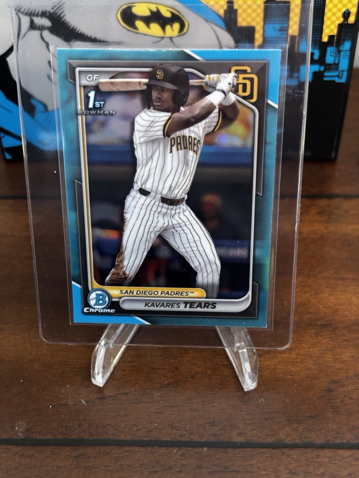 2024 Kavares Tears 1st Bowman Chrome Sky Blue Refractor Padres