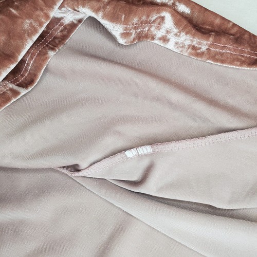 Jodifl Samt Shirt rosa pfirsich Gr. L Schlüssellochausschnitt Tunika Top Boho weich LESEN - Bild 6 von 8