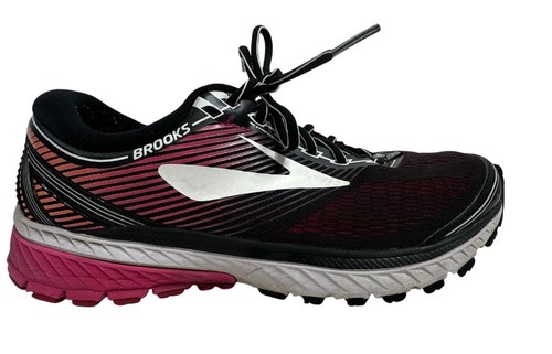 Brooks Ghost 10 Black & Red Athletic Shoe Women 10 - Bild 2 von 6