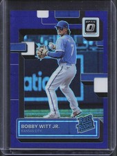2022 Panini Donruss Optic Bobby Witt Jr #98 Rookie Purple Pandora Prizm /99