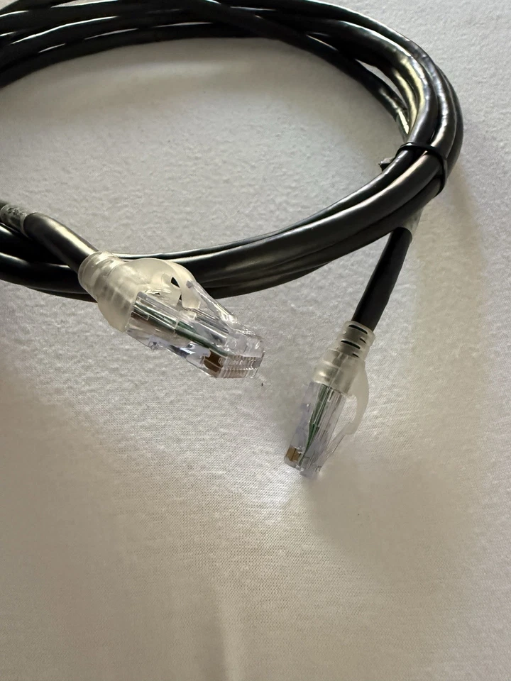 Belden CA21100010 10 FT RJ45 Cat6A Bonded Pair Patchcord ~ 10GX CMR Black  - Image 2 of 4