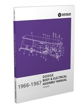 1966-1967 Charger Body and Electrical Assembly Manual Dodge Factory
