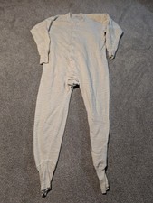 Penneys Towncraft Pajamas Mens 46 Gray Vintage 1950s One Piece Thermal