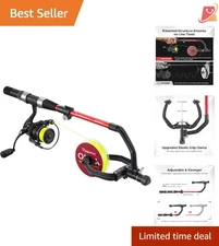 Fishing Line Winder Aluminium Spooling Station Adjustable Handle for All Reels