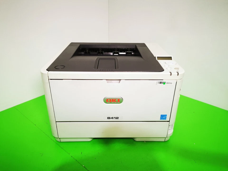 OKI B412 Monochrome Laser Printer - USB/Ethernet - 153037 Page Count - Image 2 of 4