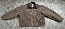 Carhartt J97 CHT 14806 Detroit Trucker Blanket Lined Jacket Brown 2XL WOW