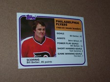 1981 Topps NHL Hockey Hall of Famer Bill Barber FLYERS team card #59 NM-MT