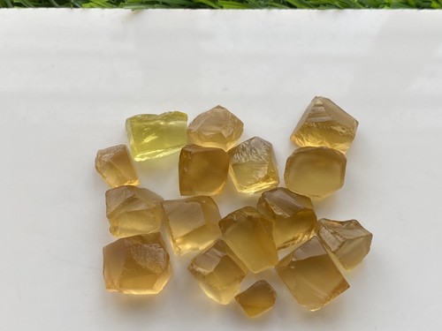 Facet Grade Clean Natural Citrine Rough Gemstone  25 Grams 16 stones - Picture 2 of 4