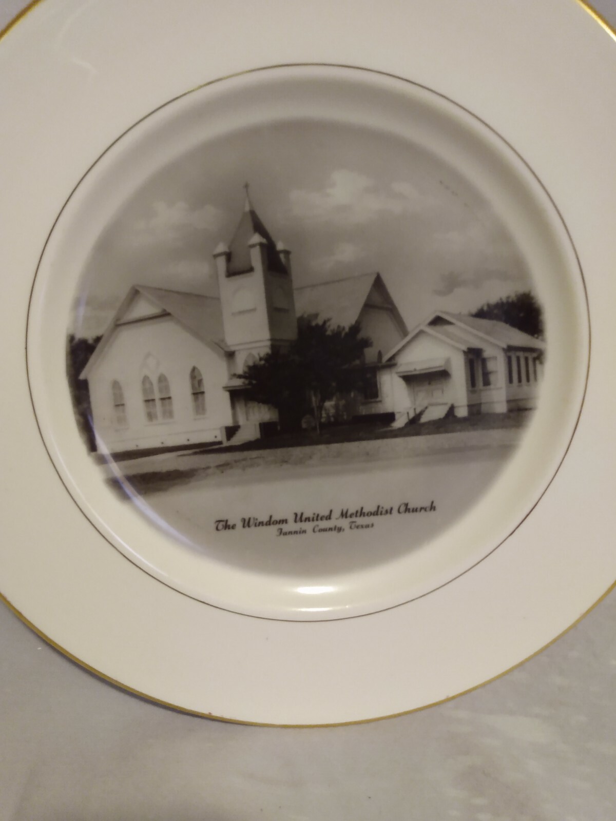 Vintage Windom United Methodist Church Old Windom Texas Plate eBay