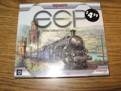 New SEALED Topware EEP Virtual Railroad 3.0 Simulation Video Game CD-ROM Windows