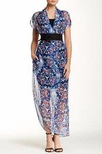 L.A.M.B. Batique Maxi Dress (size M)