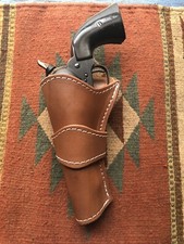 LEFT HAND Western Soft Lined Leather Holster Fit Ruger Wrangler Single Six 4.62