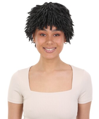 LUXLUXE Kayla Curly Locs 11'' Full Wig Full Cap Wig, Heat Resistant Fiber BF-0001