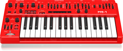 Behringer MS-1-RD 32-Key keyboard Analog Mono Synth MS 101 w/Arpeg Red //ARMENS
