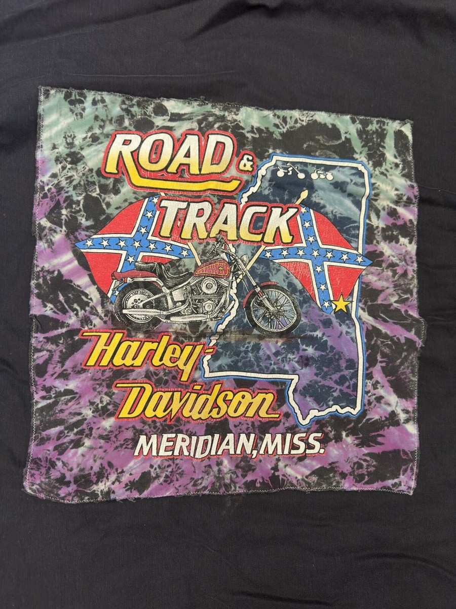 Vintage Harley Davidson Motorcycles Faded Black/purple Throw