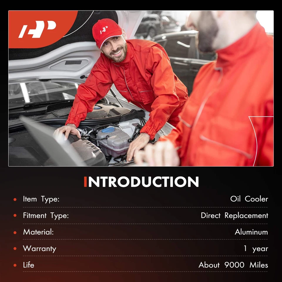 Engine Oil Cooler for Chrysler 200 2011-2014 Dodge Avenger Caliber Jeep Compass - Image 2 of 4