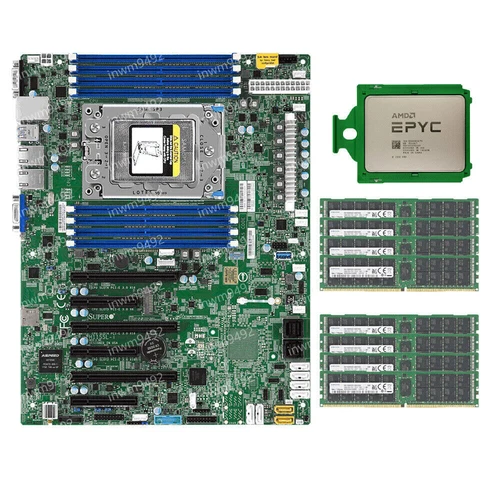 AMD EPYC 7702P CPU + Supermicro H11SSL-I + 2133P RAM Multiple options