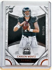 2016 Crown Royale Carson Wentz Bronze Rookie RC Philadelphia Eagles /249 Bison