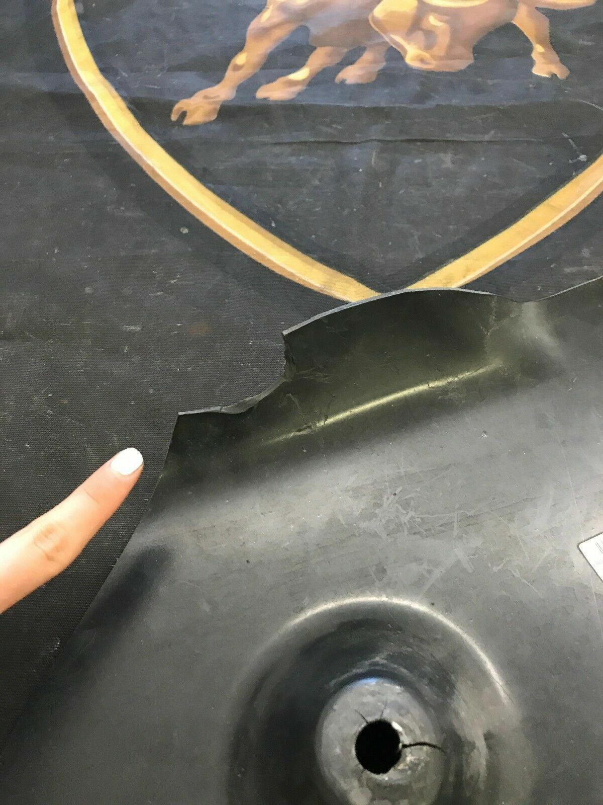 LAMBORGHINI MURCIELAGO LP640 LEFT LH AIR CONVEYOR PLASTIC COVER OEM 410807515B 