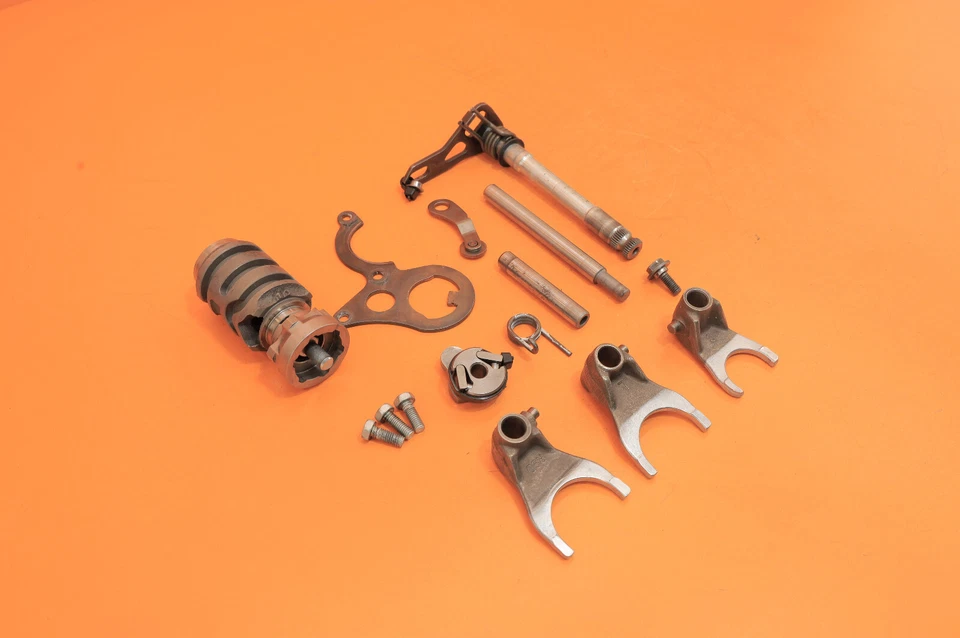 2001 98-03 CR125R CR125 transmissão câmbio garfos seletor de eixo de tambor - Imagem 3 de 4