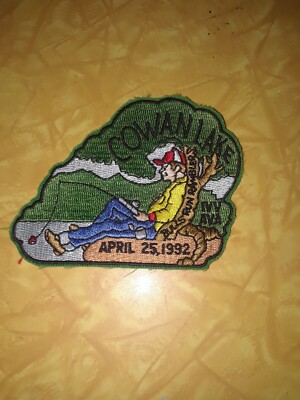 Vintage Cowan Lake Bulls Run Ramblers April 25th 1992 Fishing Patch