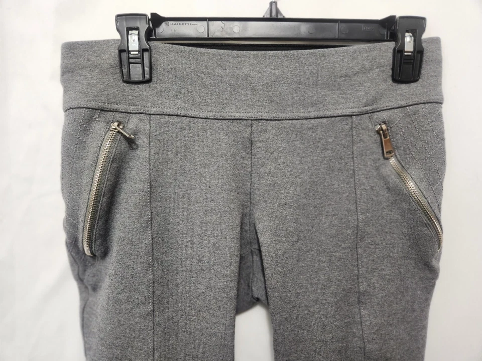 Ci Sono Women Pull up Gray Pants Leggings stretch skinny zippers Size Large - Image 4 of 4