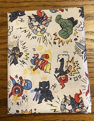 Fat Quarter Marvel Avengers Kapow Super Heroes Fighting Cotton Quilting Fabric