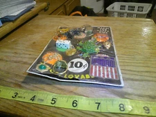 Vintage display 10c card mini lighter dice bugs Heppy = happy kids  #jd359