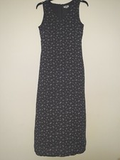 Old Navy Woman Size 2 Gray Floral Sleeveless Long Sundress