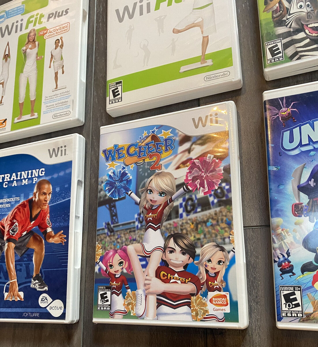 Lot Of 6 Nintendo Wii Video Games. Wii Fit, Fit Plus, NFL Lot Of 6 Nintendo Wii Video Games. Wii Fit, Fit Plus, NFL