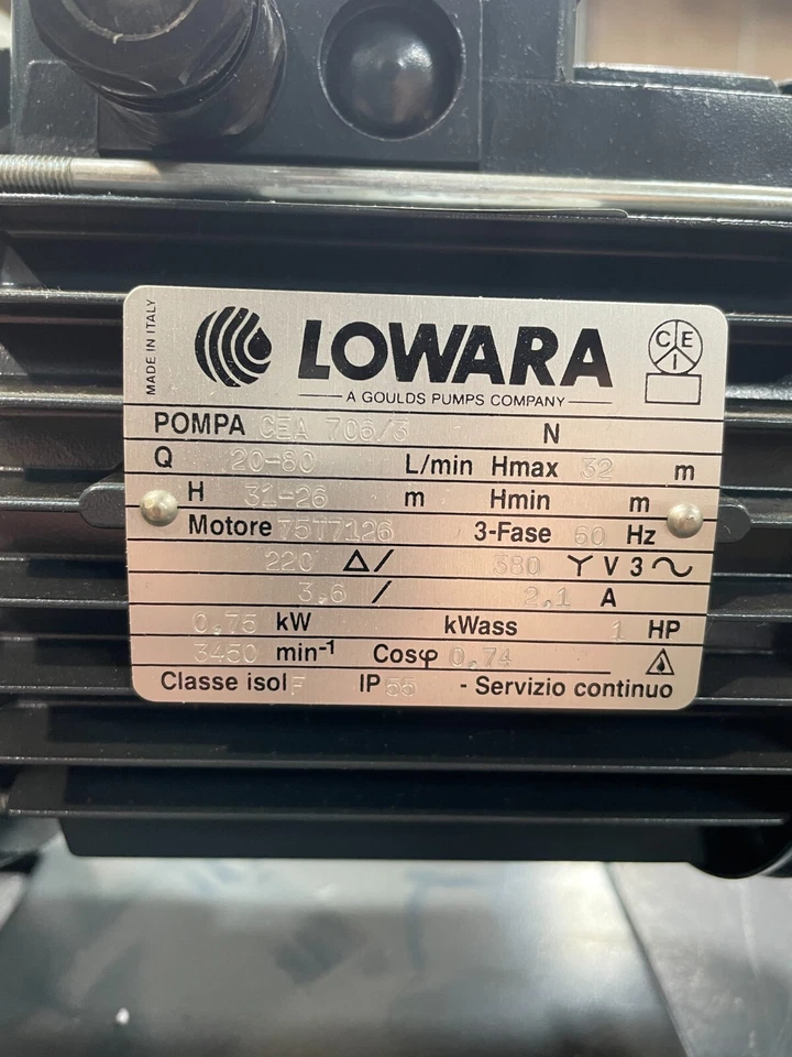 Goulds Stainless Steel Centrifical Pump and Motor assembly.  - Image 2 of 4