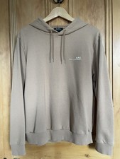 APC Rue Madame Paris Hoodie In Beige - Medium Mens - VGC