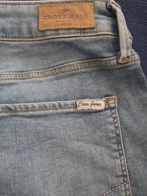 Damen Bermuda Jeans Blau