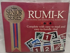 Vintage FACTORY SEALED 1989 Rumi-K Game (Old Rummikub) Senior Series Cadaco
