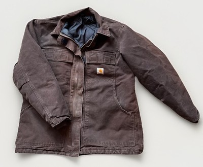 Vintage Carhartt C26 DKB Dark Brown Workwear  Chore Jacket No Tags Men Chest 45