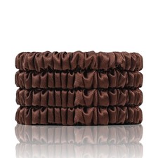 100 Mulberry Silk Hair Ties 4PCS, Silk Scrunchies for Women
