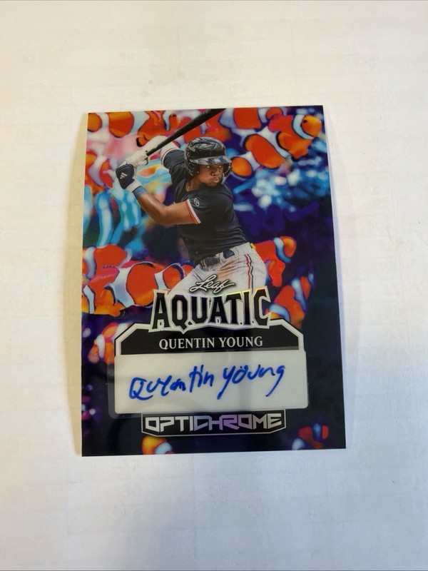 Quentin Young 1/1 🔥 2025 Leaf Optichrome Aquatic SSP Twins Prospect