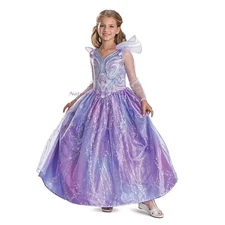 Wicked Glinda for Good Girls Costume Movie Deluxe Dress Kids Large 10 - 12 Witch