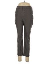 Nine West Women Gray Dress Pants 12 Petites