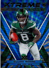 2021 Panini XR Rookies Elijah Moore #XTR10 Blue /99 Rookie RC Buffalo Bills 