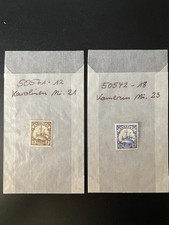 Briefmarken Kaiserreich 1871-1918 Karolinen Kamerun Mi.-Nr. 21 + 23 gut erhalten