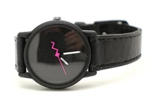 TIMEX T71 Black Dial Leather Band Women's Watch NEEDS Battery