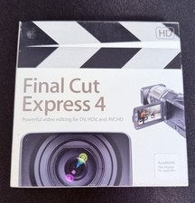 Apple Final Cut Express 4 Academic HD Video Editing Software Collectibles