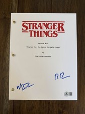 Ross & Matt Duffer Brothers ‘Stranger Things’ Signed Full Episode Script Beckett