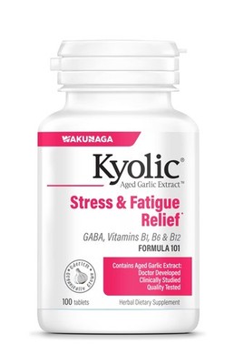 Kyolic Aged Garlic Extract Stress And Fatigue Relief Supplement 100 Count