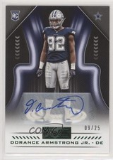 2018 Panini Playbook Rookies Signatures Green 9/25 Dorance Armstrong Jr Auto 0c2